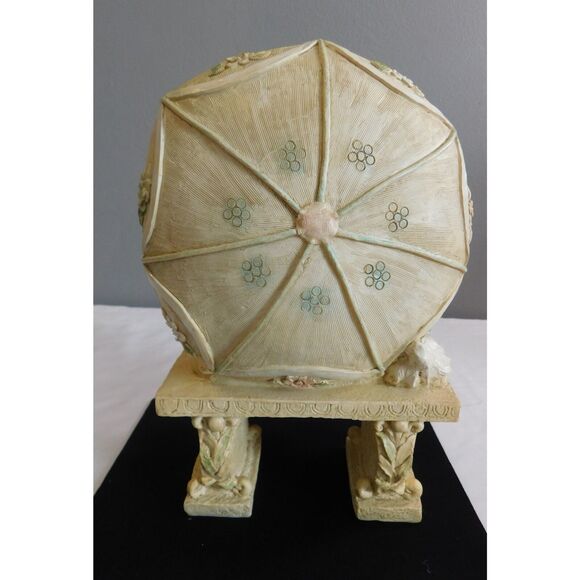 Large  Resin Figurine Young Man-Woman with Dog Sitting of Bench Reading A Book - Picture 4 of 8